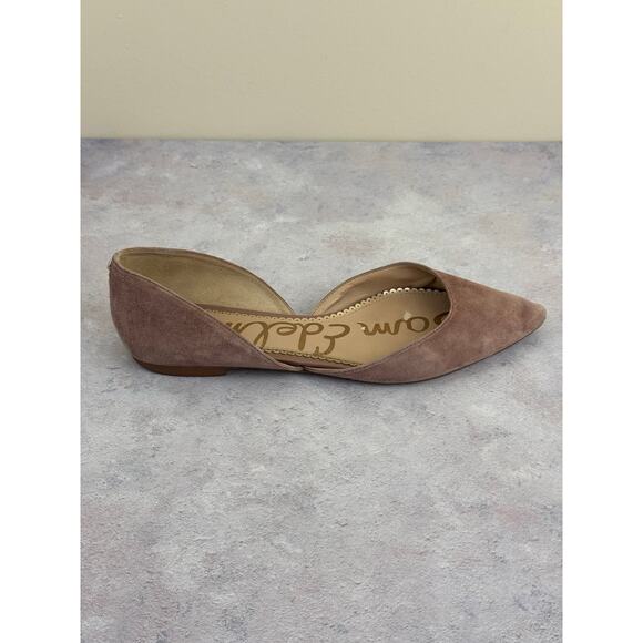 Sam Edelman Rodney D'Orsay Pink Suede Pointed Toe Flats Shoes Size 8.5 - Picture 10 of 12